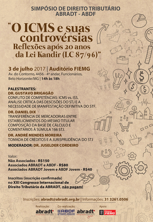Simpósio da ABRADT sobre os 20 anos da Lei Kandir tem participação do sócio André Mendes