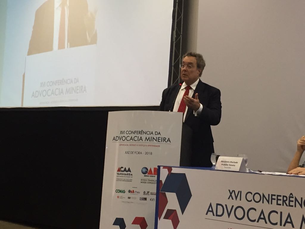 Sacha Calmon participa da XVI Conferência da Advocacia Mineira