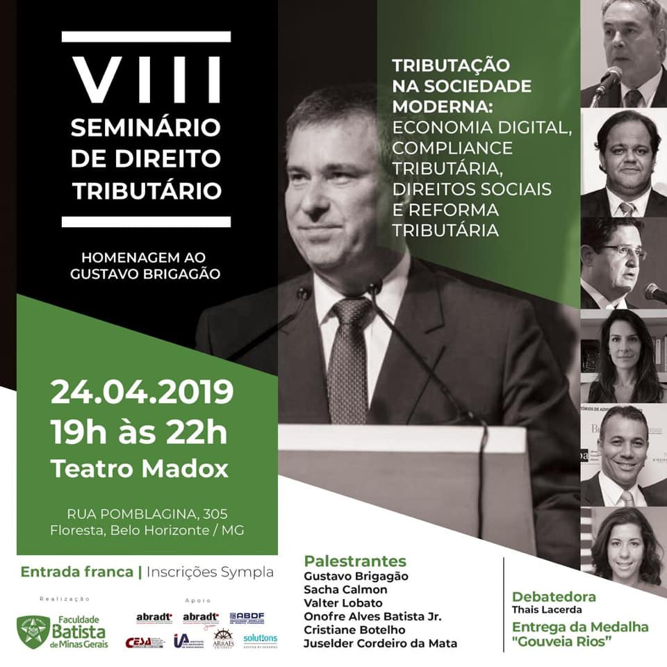 Sócios participam do VIII Seminário de Direito Tributário da Faculdade Batista de MG