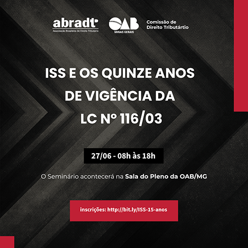Sócios do SCMD estarão no Seminário ISS e os quinze anos de vigência da LC n° 116/03