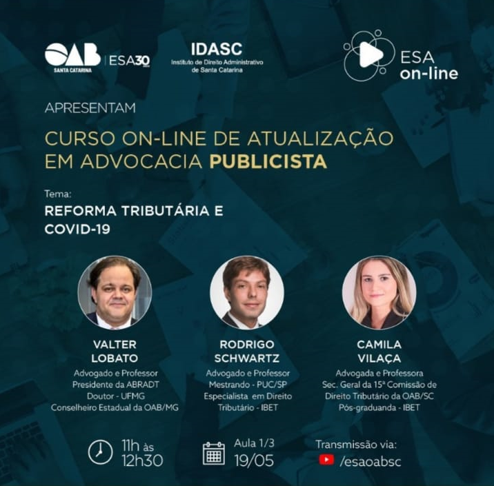 Valter Lobato no ESA On-line: Reforma Tributária e Covid-19